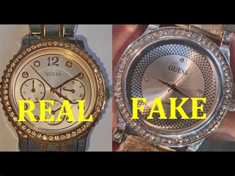 guess watch fake vs real|how to detect a fake watch.